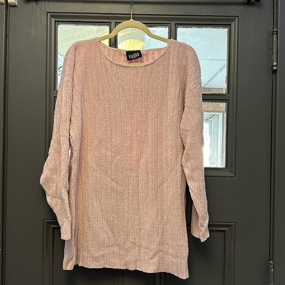 Eileen Fisher Sweaters - Eileen Fisher Pink Knit Ultra Soft Oversized Sweater size Large 100% cotton